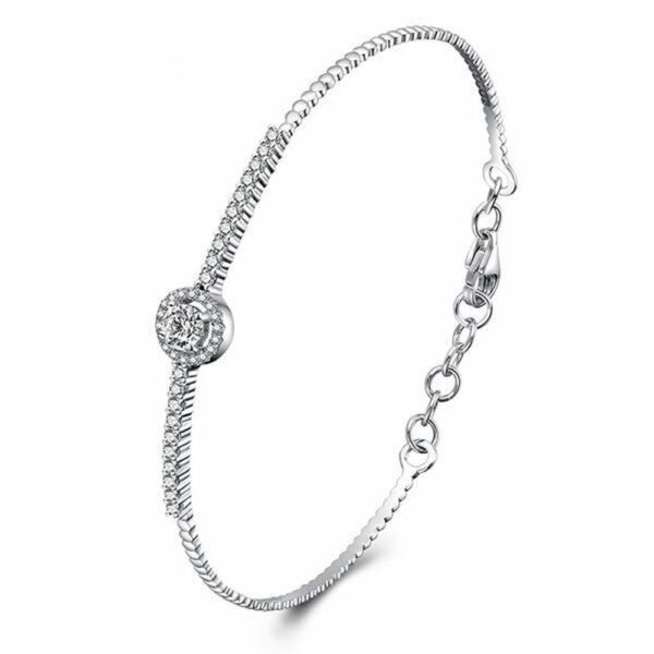 Diamond Bracelet with 18k White Gold