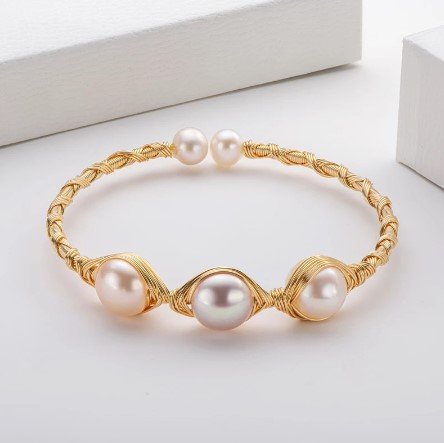 Greece Bracelet with Pearls and 14k Gold