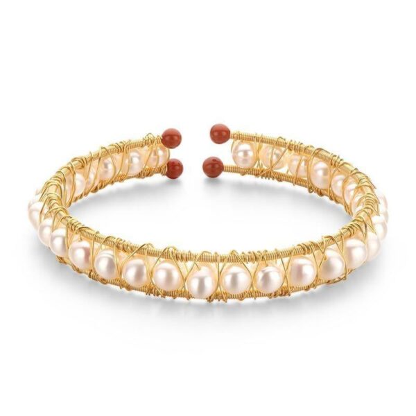 Royal Bracelet with pearls and 14k gold