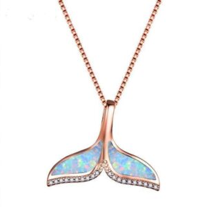 Mermaid Necklace in 18k Rose Gold