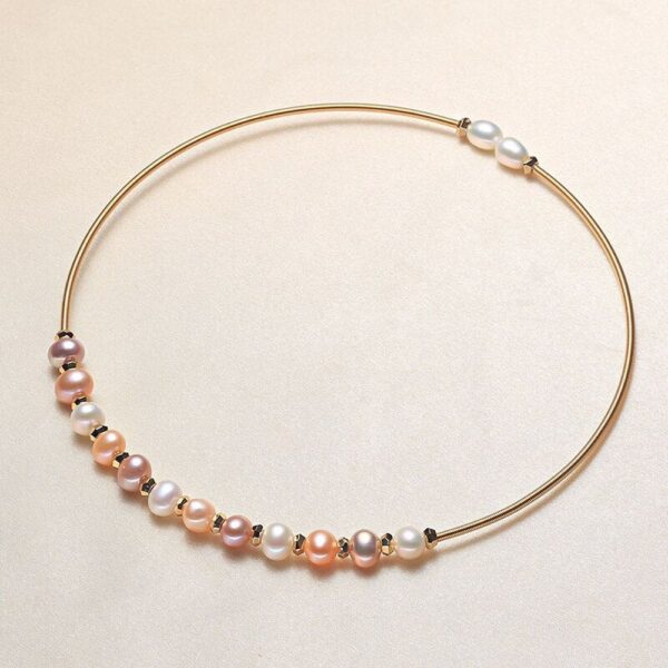 14k Gold Pearl Choker